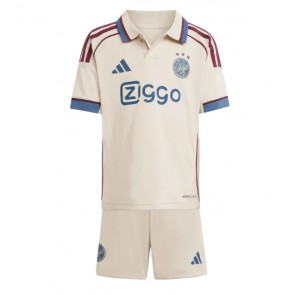 Ajax Josip Sutalo #37 Tredjetrøje Børn 2025-26 Kortærmet (+ Korte bukser)